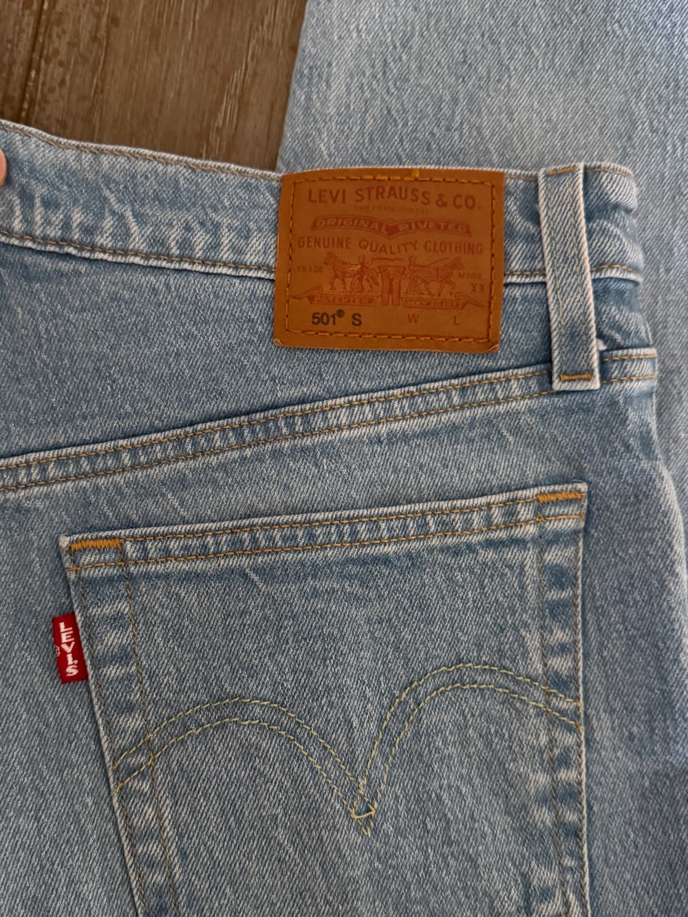 Light Blue 501 Premium Denim Jeans - Skinny Classic Button-Fly - Picture 8 of 14